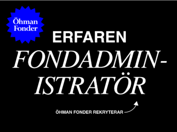 Öhman Fonder söker en medarbetare till Business Support