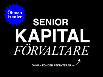 Öhman Fonder söker en senior kapitalförvaltare